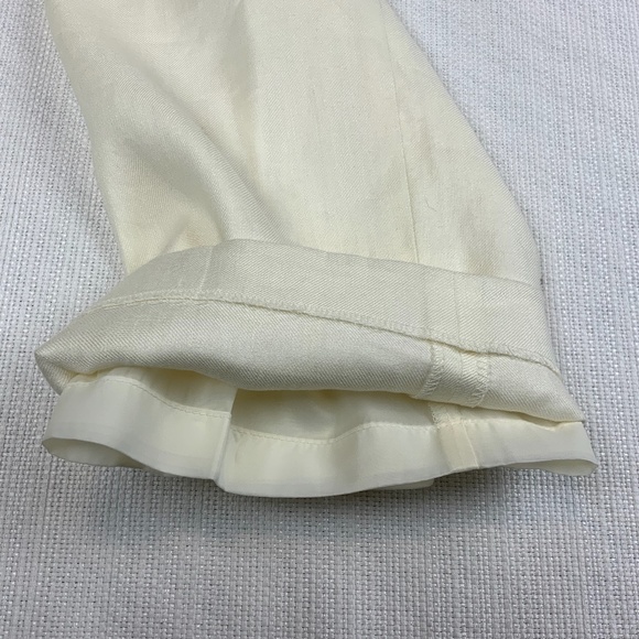 NWT TALBOTS LINEN BLEND CROPPED PANT, MADE IN ITALY.SIZE 6 - Picture 4 of 7
